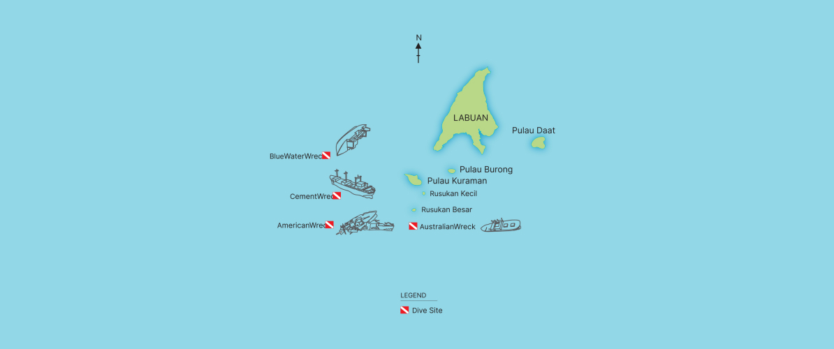 A map of Labuan