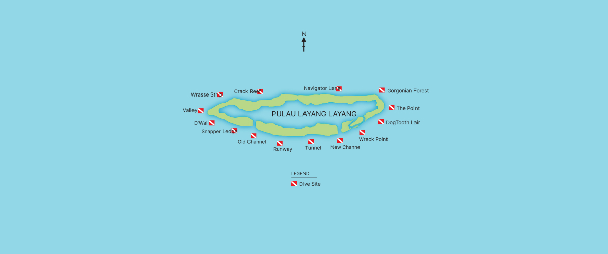 A map of Pulau Layang-Layang