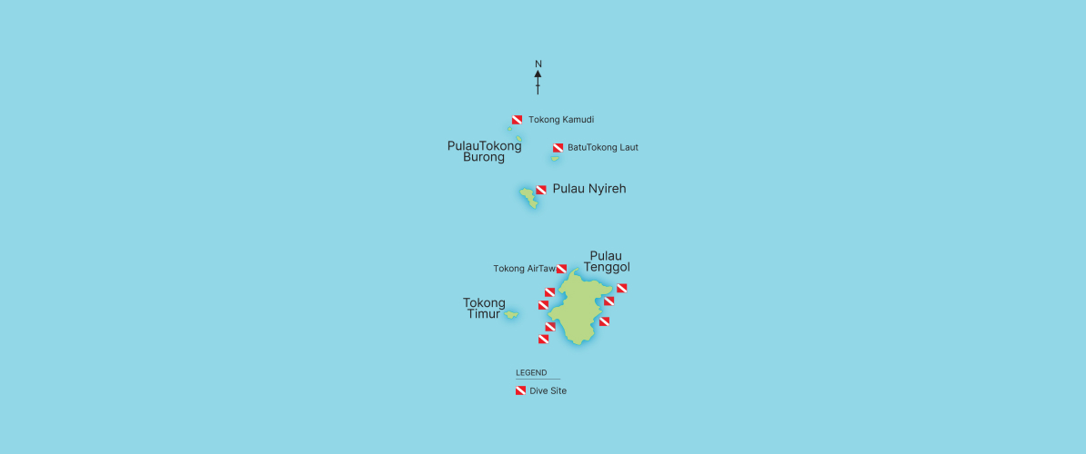 A map for Pulau Tenggol