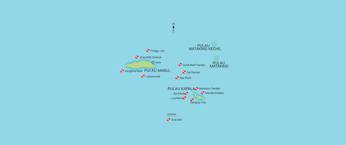 Map of Islands of Semporna